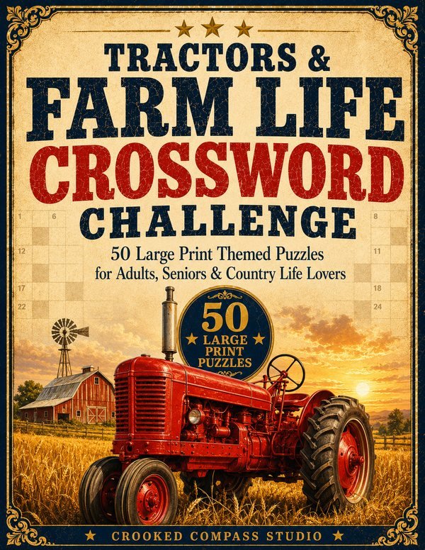 Tractors and Farm Life Crossword Challenge cover